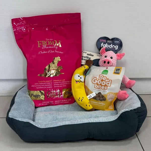 Bolsa de Fromm con juguetes